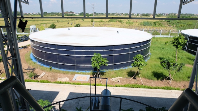 Cận cảnh nhà máy nước sạch trị giá gần 670 tỷ đồng sắp hoàn thành tại huyện Mê Linh - Ảnh 4