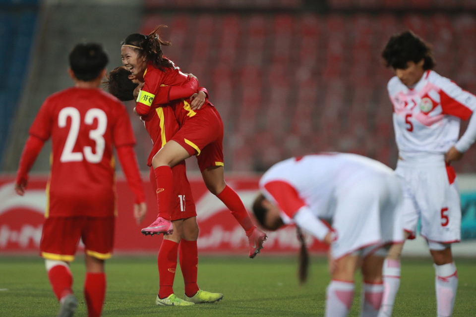 ĐT nữ Việt Nam giành quyền dự VCK Asian Cup 2022 với tỉ số "khủng" 23-0 - Ảnh 2