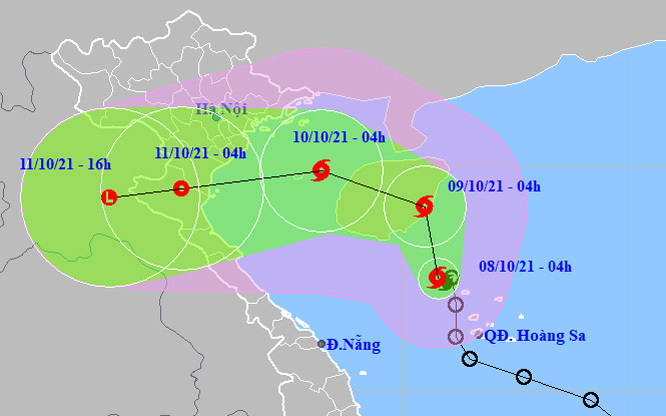 Áp thấp nhiệt đới mạnh lên thành bão, sức gió mạnh nhất giật cấp 10 - Ảnh 1