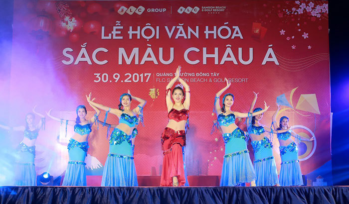 Rực rỡ lễ hội sắc màu châu Á tại FLC Sầm Sơn - Ảnh 1