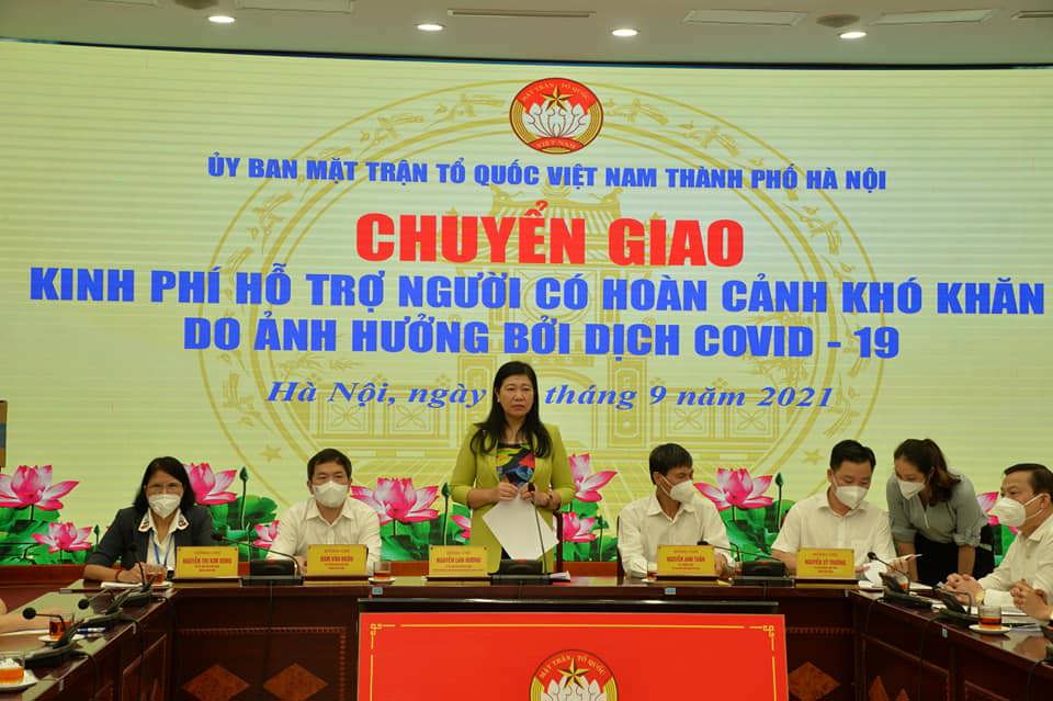Ủy ban MTTQ TP Hà Nội: Chuyển giao gần 86 tỷ đồng hỗ trợ người gặp khó khăn bởi dịch Covid-19 - Ảnh 1