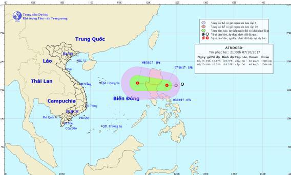 Xuất hiện áp thấp nhiệt đới gần biển Đông - Ảnh 1