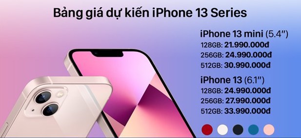 iPhone 13 bán tại Việt Nam có giá từ 20,7 triệu đồng - Ảnh 1