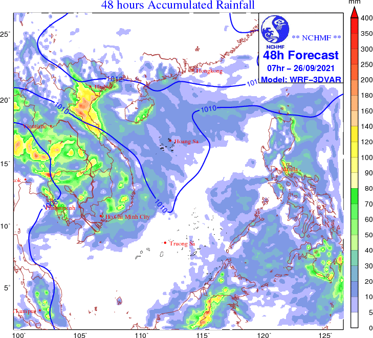 Thời tiết hôm nay (25/9): Mưa lớn ở Bắc Bộ, cảnh báo lũ trên các sông từ Thanh Hóa đến Hà Tĩnh - Ảnh 1