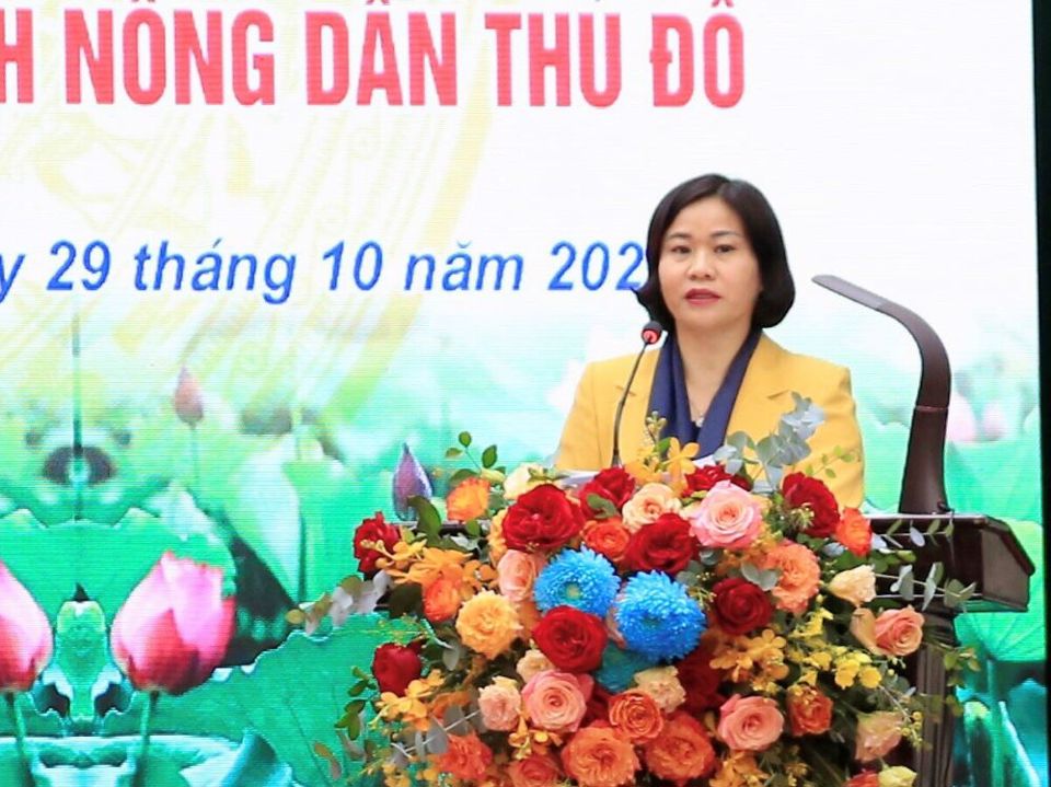 Phó Bí thư Thường trực Thành ủy Nguyễn Thị Tuyến: Nông dân Thủ đô phải thực sự là tiêu biểu cho nông dân cả nước - Ảnh 1