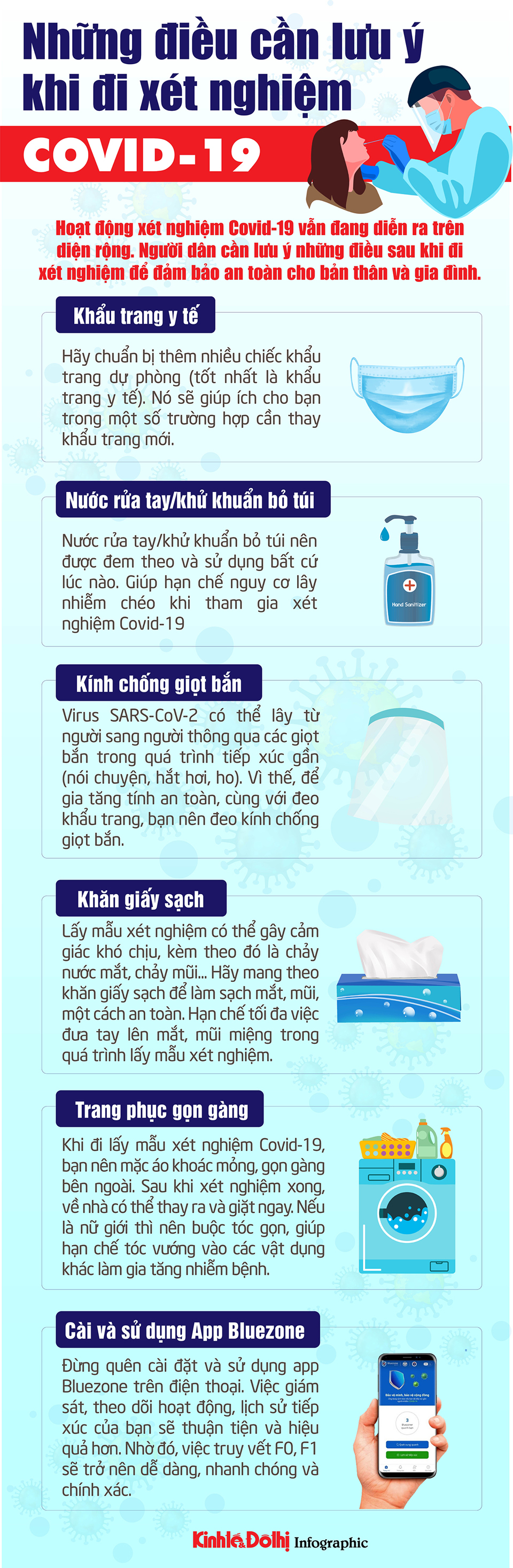 [Infographic] Những điều cần lưu ý khi đi xét nghiệm Covid-19 - Ảnh 1