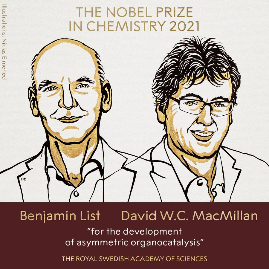 Giải Nobel Hóa học 2021 cho hai nhà khoa học vì đóng góp "xây dựng phân tử" - Ảnh 1