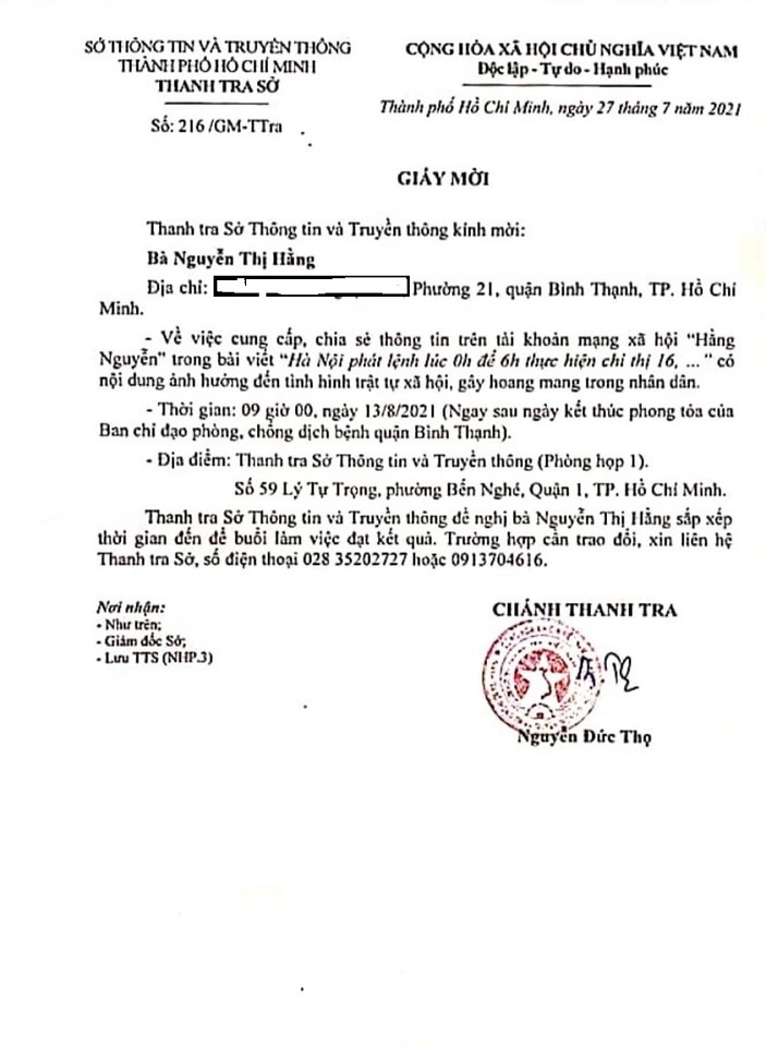 TP Hồ Chí Minh: Xử phạt chủ tài khoản facebook 5 triệu đồng vì đăng thông tin gây hoang mang - Ảnh 1