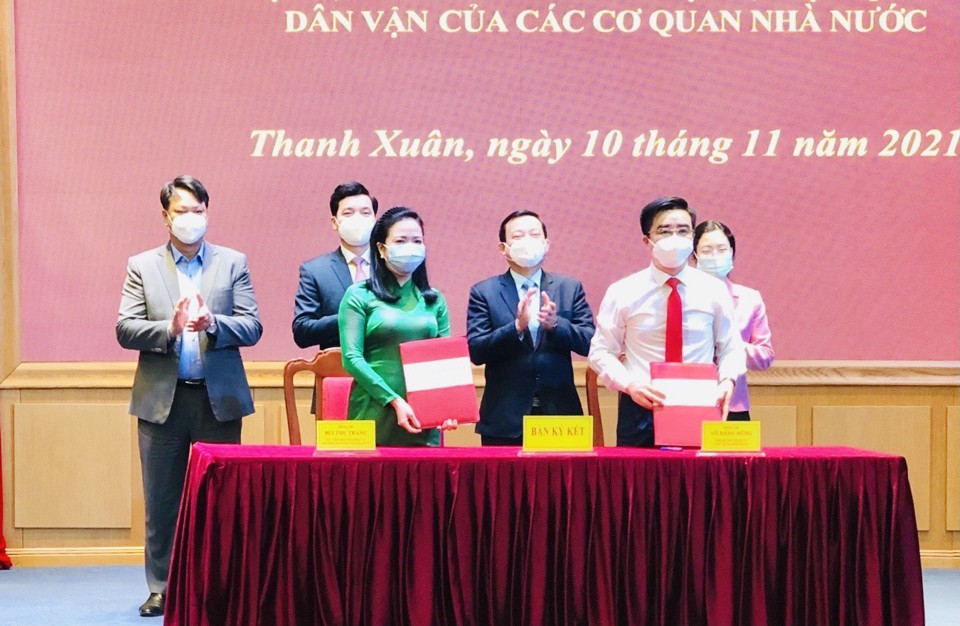Quận Thanh Xuân: Phối hợp, nâng cao chất lượng, hiệu quả công tác dân vận - Ảnh 1