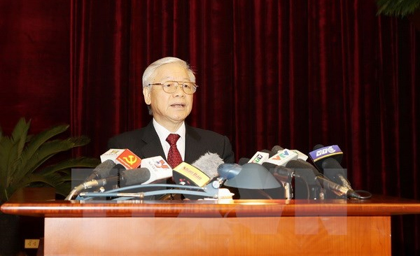 Tổng Bí thư Nguyễn Phú Trọng: Tiếp tục đổi mới bộ máy, tinh giản biên chế, cải cách tiền lương - Ảnh 1