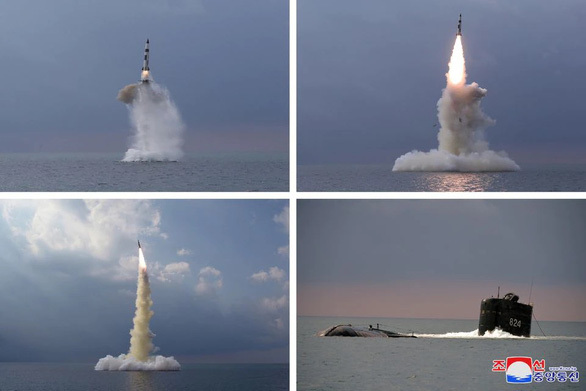 Triều Tiên xác nhận thử nghiệm tên lửa đạn đạo phóng từ tàu ngầm - Ảnh 1