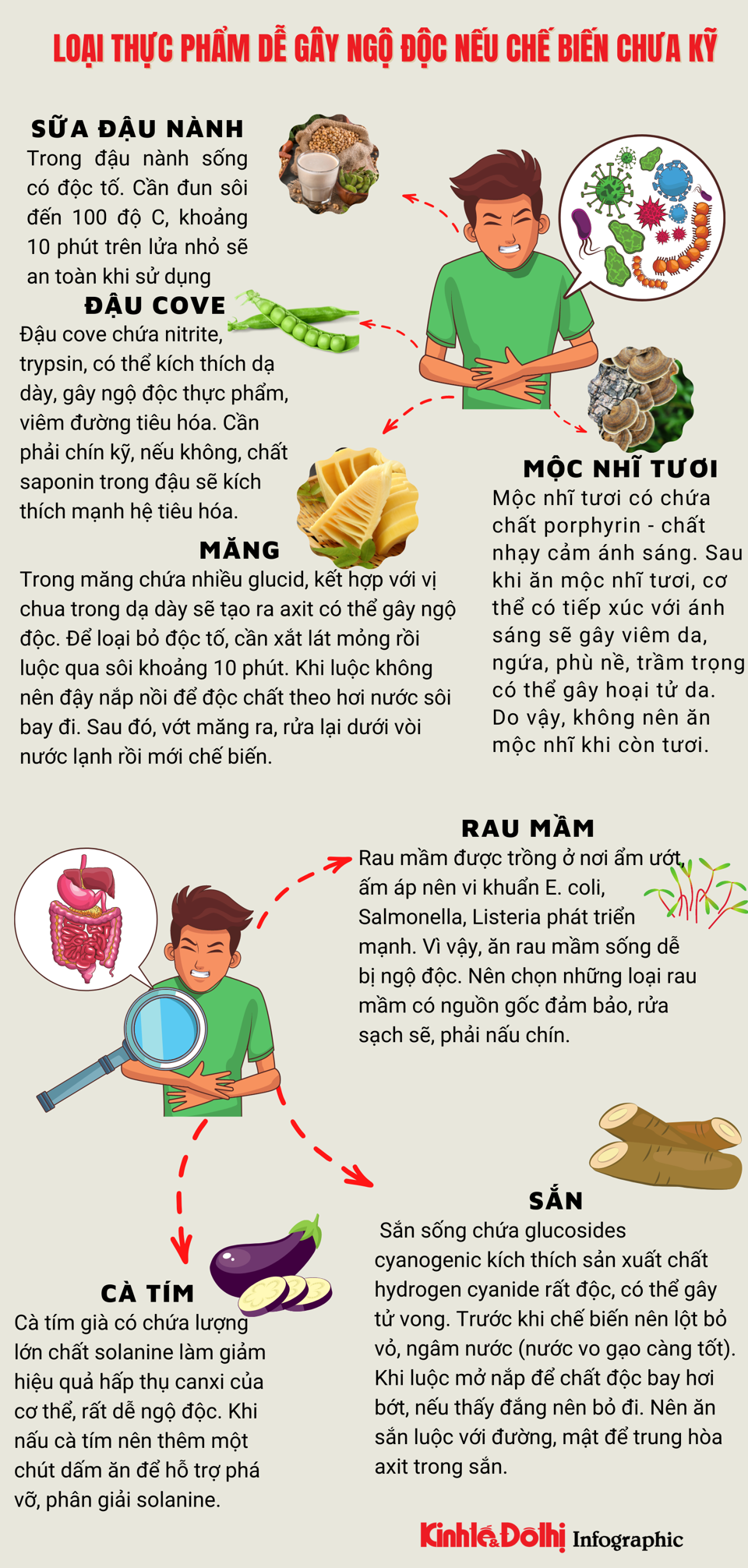[Infographic] Một số loại thực phẩm có thể gây ngộ độc nếu chưa chế biến kỹ - Ảnh 1