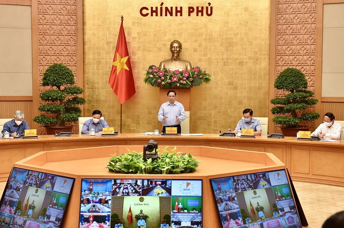 Thủ tướng chủ trì họp trực tuyến về phòng chống dịch với 1.060 xã, phường tại 20 tỉnh, thành phố - Ảnh 1