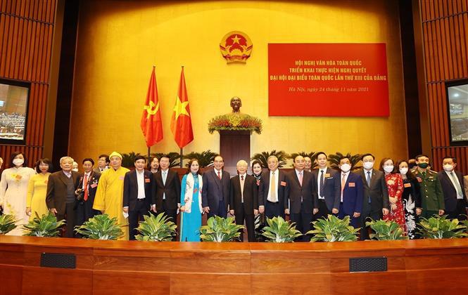 Tổng Bí thư Nguyễn Phú Trọng: Văn hóa còn là dân tộc còn - Ảnh 2