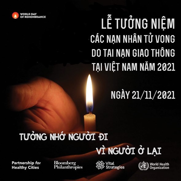 Lễ tưởng niệm các nạn nhân tử vong vì tai nạn giao thông năm 2021: “Người bạn đường” góp tiếng nói tri ân - Ảnh 1