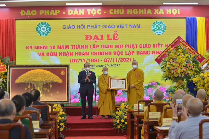 Giáo hội Phật giáo Việt Nam đón nhận Huân chương Độc lập hạng Nhất - Ảnh 2
