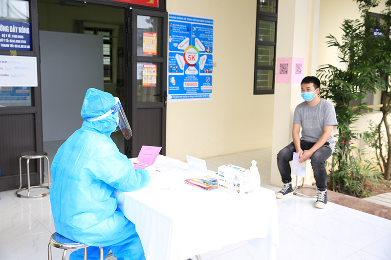 Lãnh đạo TP Hà Nội kiểm tra diễn tập vận hành trạm y tế lưu động tại huyện Thanh Trì - Ảnh 2