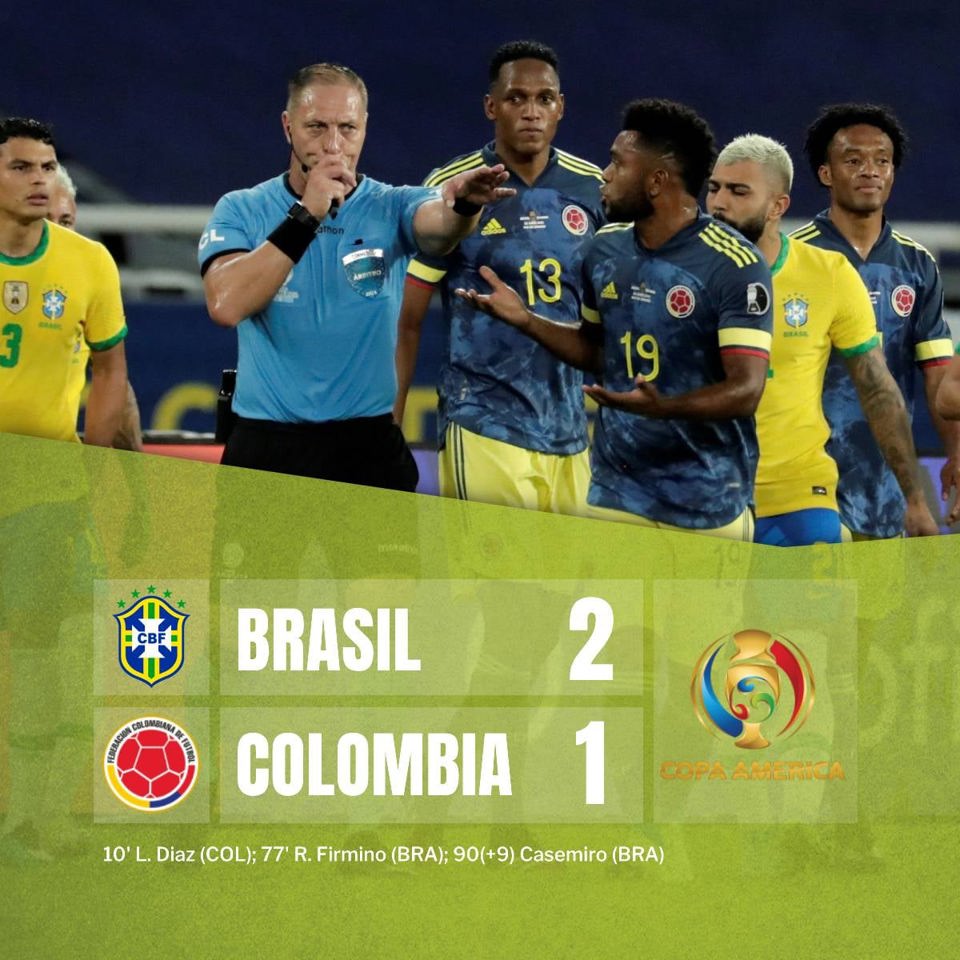 Brasil-Colombia (2-1): Trọng tài “kiến tạo” bàn thắng - Ảnh 1