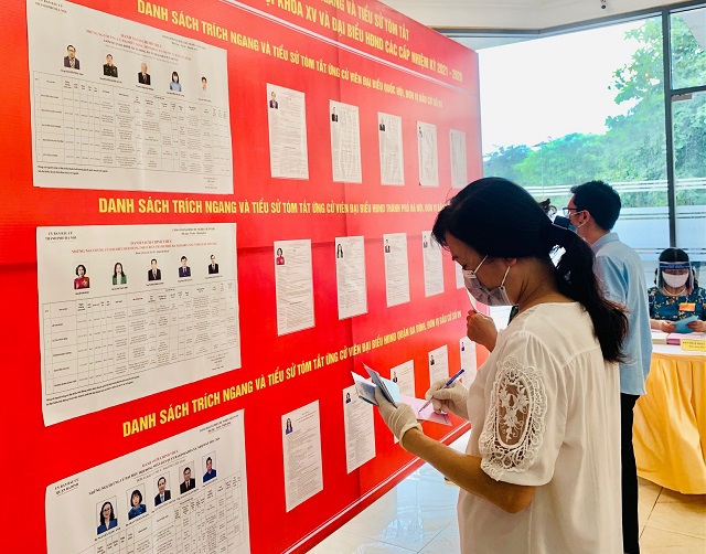 Hơn 5,4 triệu cử tri Thủ đô Hà Nội náo nức đi bầu cử đại biểu Quốc hội và HĐND các cấp nhiệm kỳ 2021 - 2026 - Ảnh 133