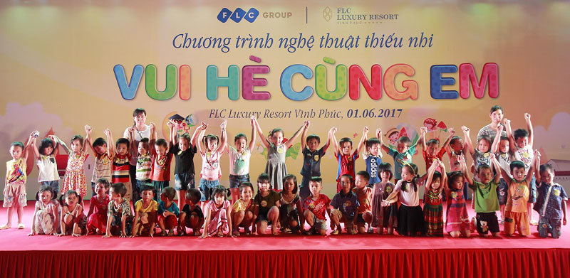 Tưng bừng chương trình “Vui hè cùng em” của FLC dành cho thiếu nhi Vĩnh Thịnh - Ảnh 1