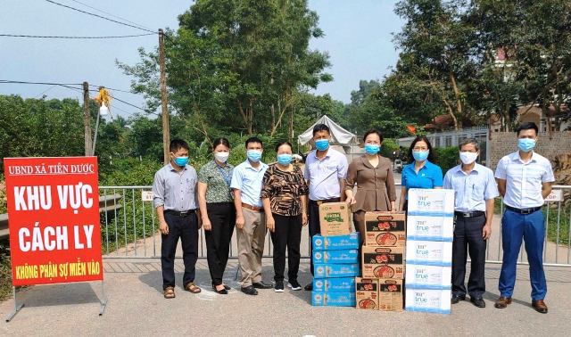 Hỗ trợ nhu yếu phẩm cho 4 khu cách ly phòng dịch Covid-19 tại huyện Sóc Sơn - Ảnh 1