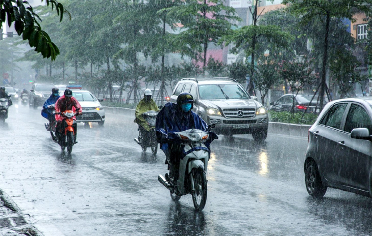 Không khí lạnh tràn về, Hà Nội mưa vừa, mưa to và dông - Ảnh 1