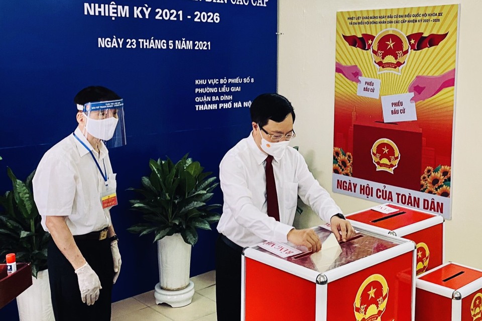 Các lãnh đạo, nguyên lãnh đạo Đảng, Nhà nước bỏ phiếu tại quận Ba Đình - Ảnh 3