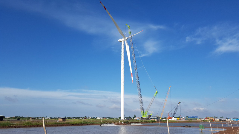 Tập đoàn Kosy đẩy nhanh tiến độ thi công nhà máy Điện gió Kosy Bạc Liêu trước “giờ G” - Ảnh 1