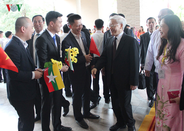 Hình ảnh ngày đầu Tổng Bí thư Nguyễn Phú Trọng thăm Myanmar - Ảnh 3
