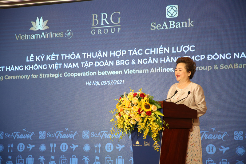 Vietnam Airlines, Tập đoàn BRG và SeABank ký kết thỏa thuận hợp tác chiến lược - Ảnh 1