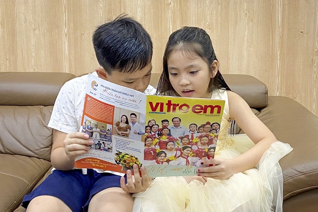 Báo Lao động và Xã hội ra mắt ấn phẩm ''Vì trẻ em'' - Ảnh 1