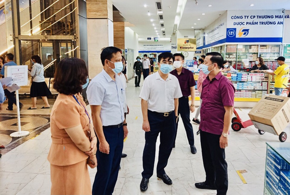 Quận Thanh Xuân: Kiểm tra công tác phòng, chống dịch tại khu Hapulico - Ảnh 4