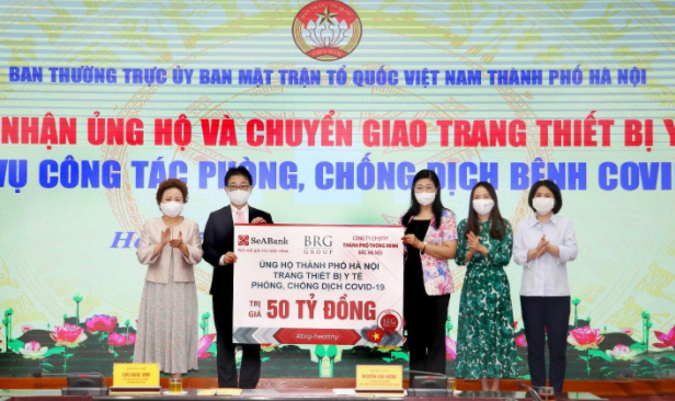 BRG, SeABank và Công ty Thành phố Thông minh ủng hộ trang thiết bị phòng chống Covid-19 trị giá 50 tỷ đồng cho TP Hà Nội - Ảnh 1