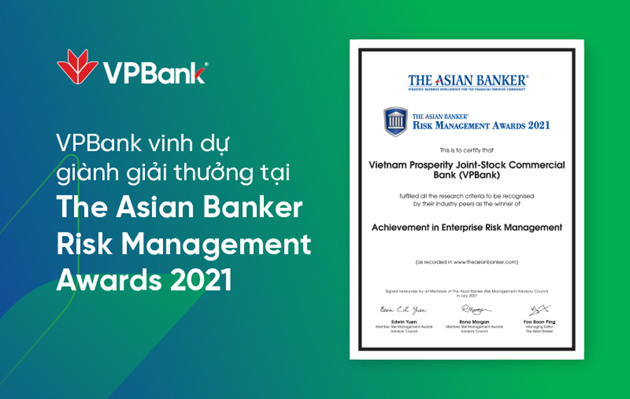 VPBank lần thứ 2 liên tiếp nhận giải thưởng quản trị rủi ro danh giá cấp châu lục - Ảnh 1