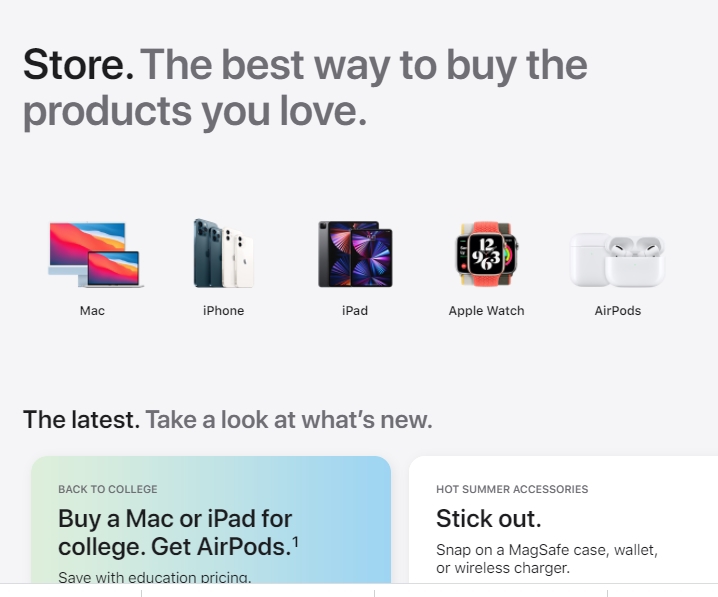 Apple đưa ra bản thiết kế mới cửa hàng trực tuyến Apple Store - Ảnh 1
