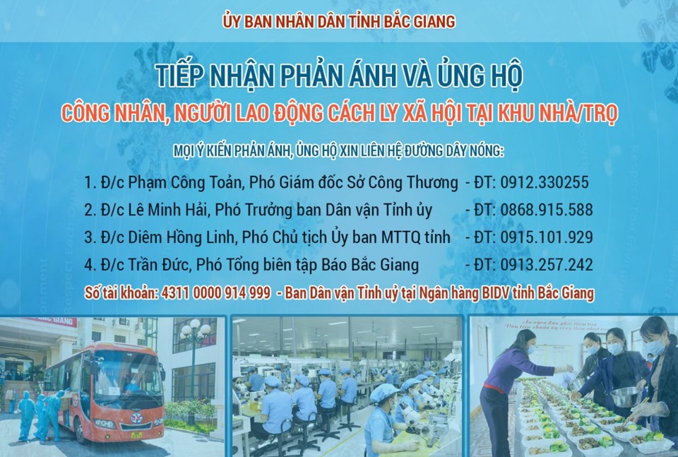 Bắc Giang hỗ trợ nhu yếu phẩm cho 24.000 công nhân ngoại tỉnh ở lại các khu vực cách ly - Ảnh 3