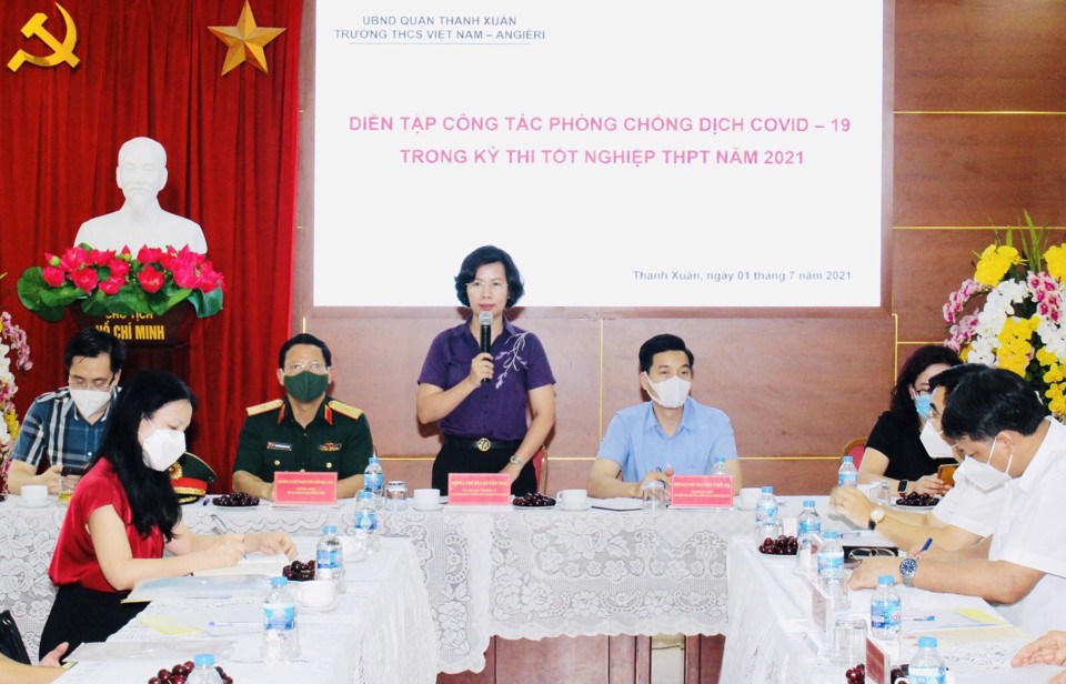 Trưởng ban Tuyên giáo Thành ủy Bùi Huyền Mai: Đảm bảo an toàn kỳ thi tốt nghiệp THPT tại Thanh Xuân - Ảnh 2
