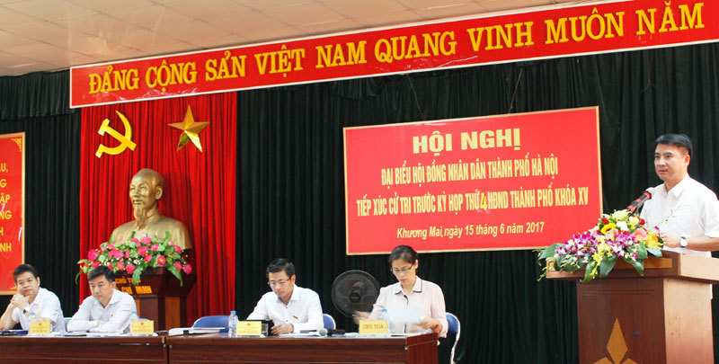 Cử tri quận Thanh Xuân kiến nghị các vấn đề dân sinh - Ảnh 2