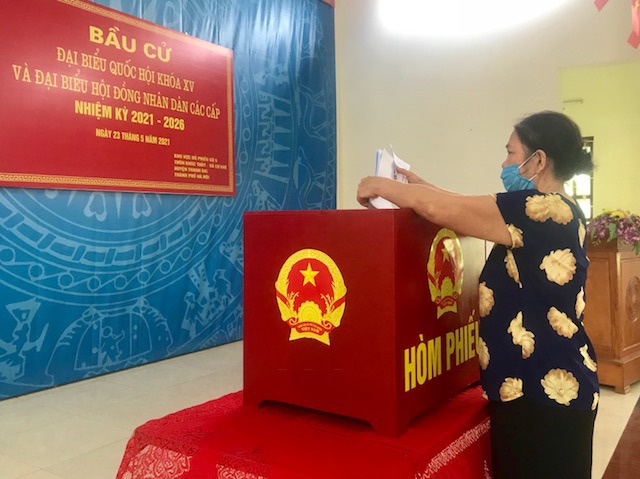 Gần 80% cử tri huyện Thanh Oai đã đi bỏ phiếu - Ảnh 4
