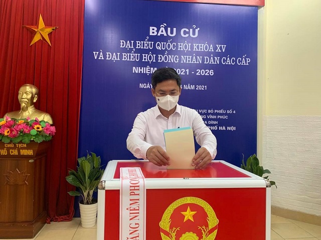 [Ảnh] Lãnh đạo thành phố Hà Nội đi bầu cử - Ảnh 16