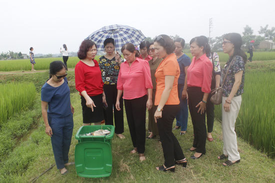 Phụ nữ Hà Nội bảo vệ môi trường qua mô hình "Sạch đồng ruộng” - Ảnh 2