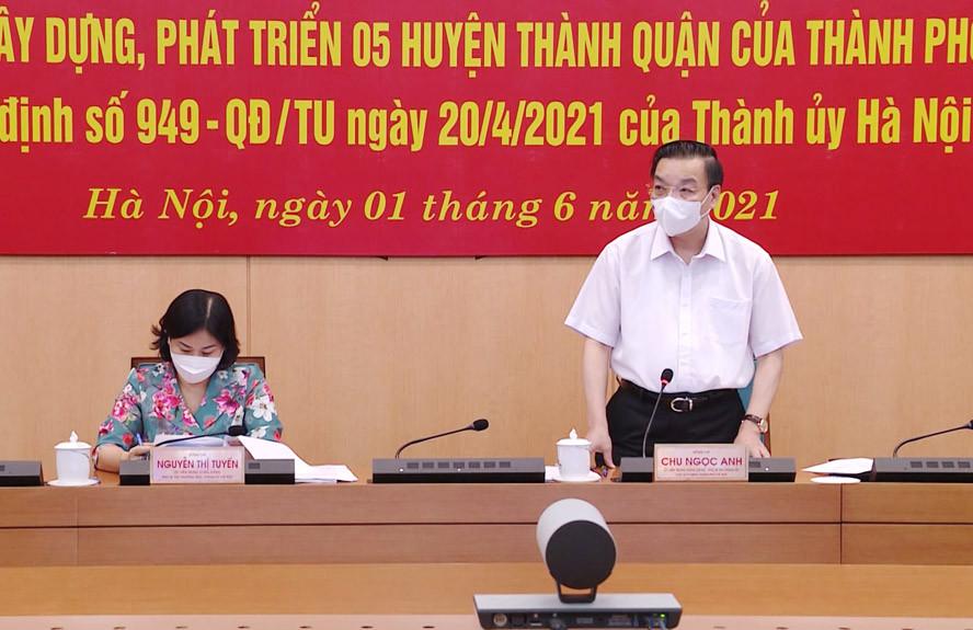 Chủ tịch UBND TP Hà Nội Chu Ngọc Anh: Phát triển 5 huyện thành quận là nhiệm vụ quan trọng trong giai đoạn 2021-2025 - Ảnh 3