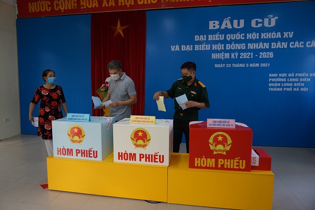 Hơn 5,4 triệu cử tri Thủ đô Hà Nội náo nức đi bầu cử đại biểu Quốc hội và HĐND các cấp nhiệm kỳ 2021 - 2026 - Ảnh 132
