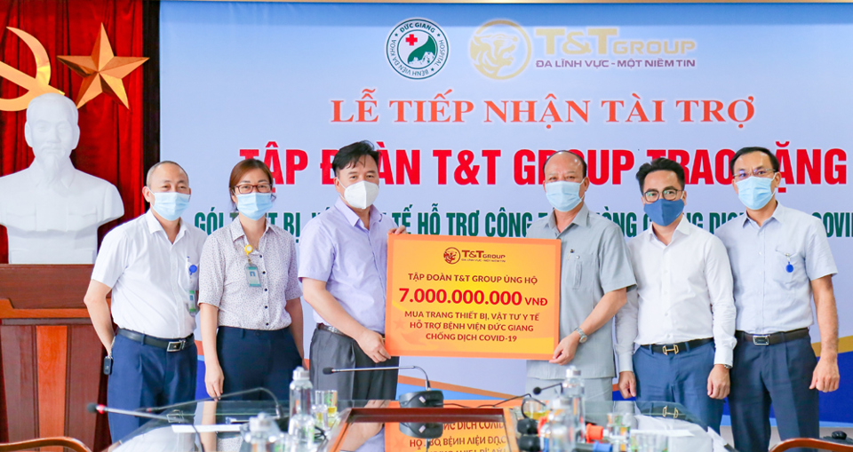 T&T Group tài trợ 7 tỷ đồng giúp Bệnh viện đa khoa Đức Giang chống dịch Covid-19 - Ảnh 1