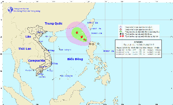 Áp thấp nhiệt đới mạnh cấp 9 có khả năng thành bão - Ảnh 1