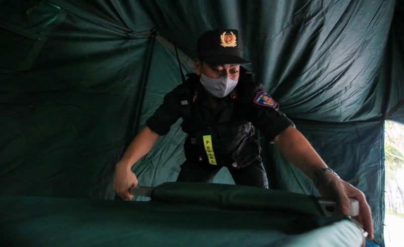 [Ảnh] Chính thức kích hoạt 22 chốt phòng chống dịch tại các cửa ngõ Thủ đô Hà Nội - Ảnh 2