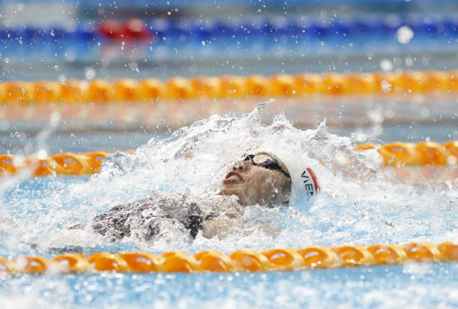 Phá kỷ lục SEA Games, Ánh Viên giành HC Vàng thứ 3 - Ảnh 1