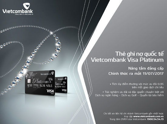 Vietcombank ra mắt thẻ Ghi nợ quốc tế cao cấp Visa Platinum - Ảnh 1