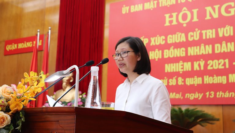 Cử tri quận Hoàng Mai đánh giá cao chương trình hành động của các ứng cử viên đại biểu HĐND TP Hà Nội khóa XVI - Ảnh 8