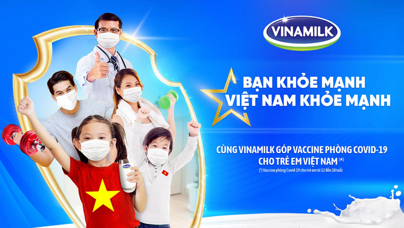 Cùng góp vaccine phòng Covid-19 cho trẻ em qua chiến dịch "Bạn khỏe mạnh, Việt Nam khỏe mạnh" của Vinamilk - Ảnh 1